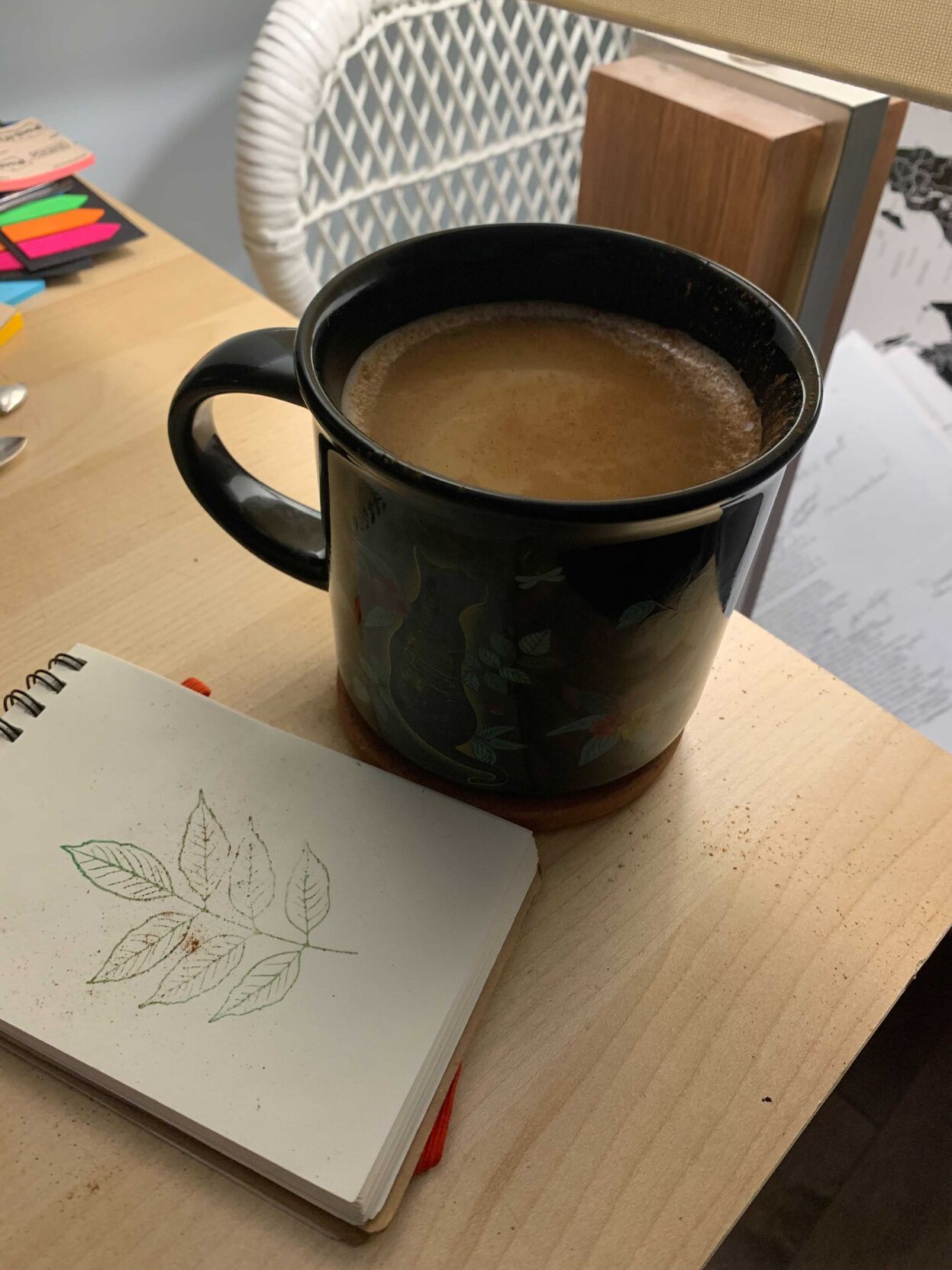 Cinnamon in coffee